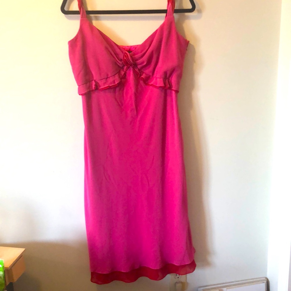 Two-tone flowy dress